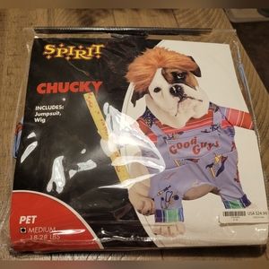 Chucky Pet Costume! Size Medium: 18-28lbs